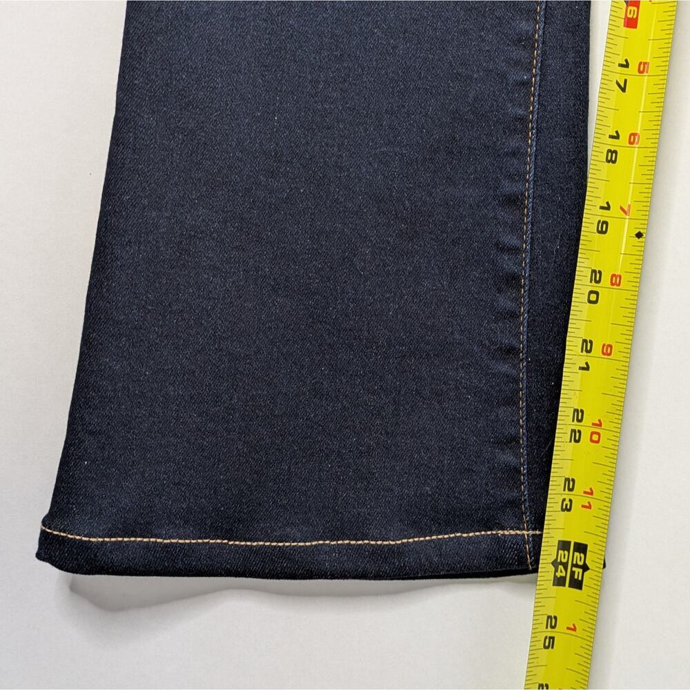 FRAME Le Crop Mini Boot Jeans 27 Cabana Dark Blue Flare 24" Inseam - Picture 8 of 10